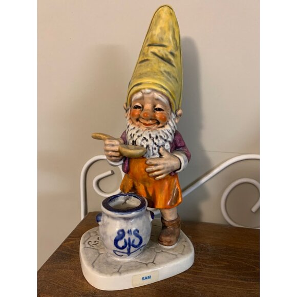 The Merry Goebel Co-Boy Figurine Hummel Germany Soup Sam Well 505 1970 - Picture 1 of 4